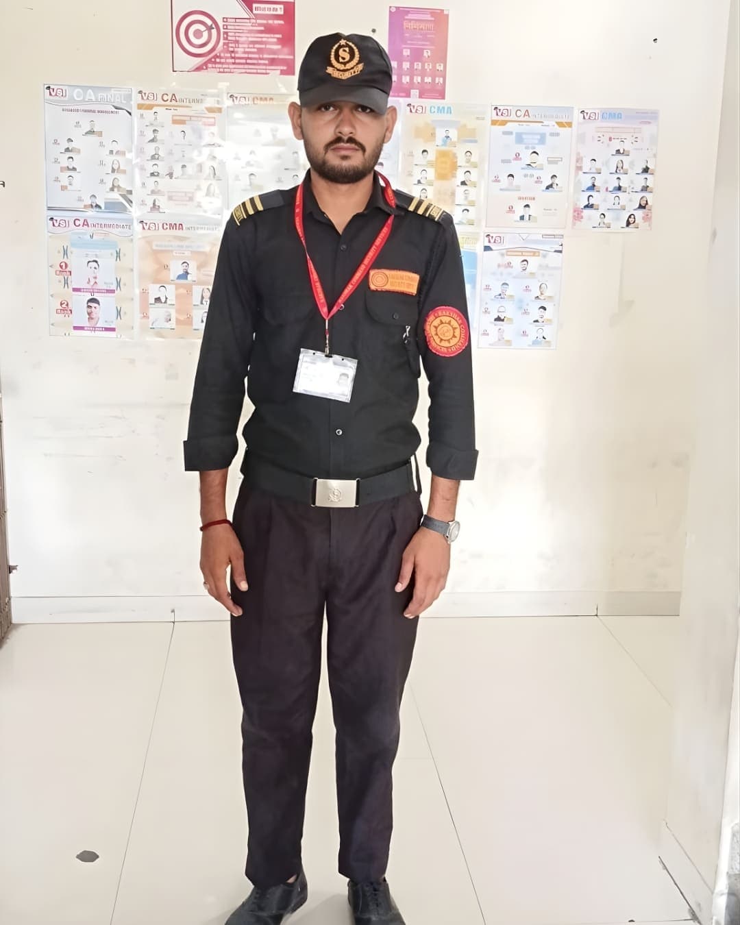 Rakshak Command professional security guard on duty