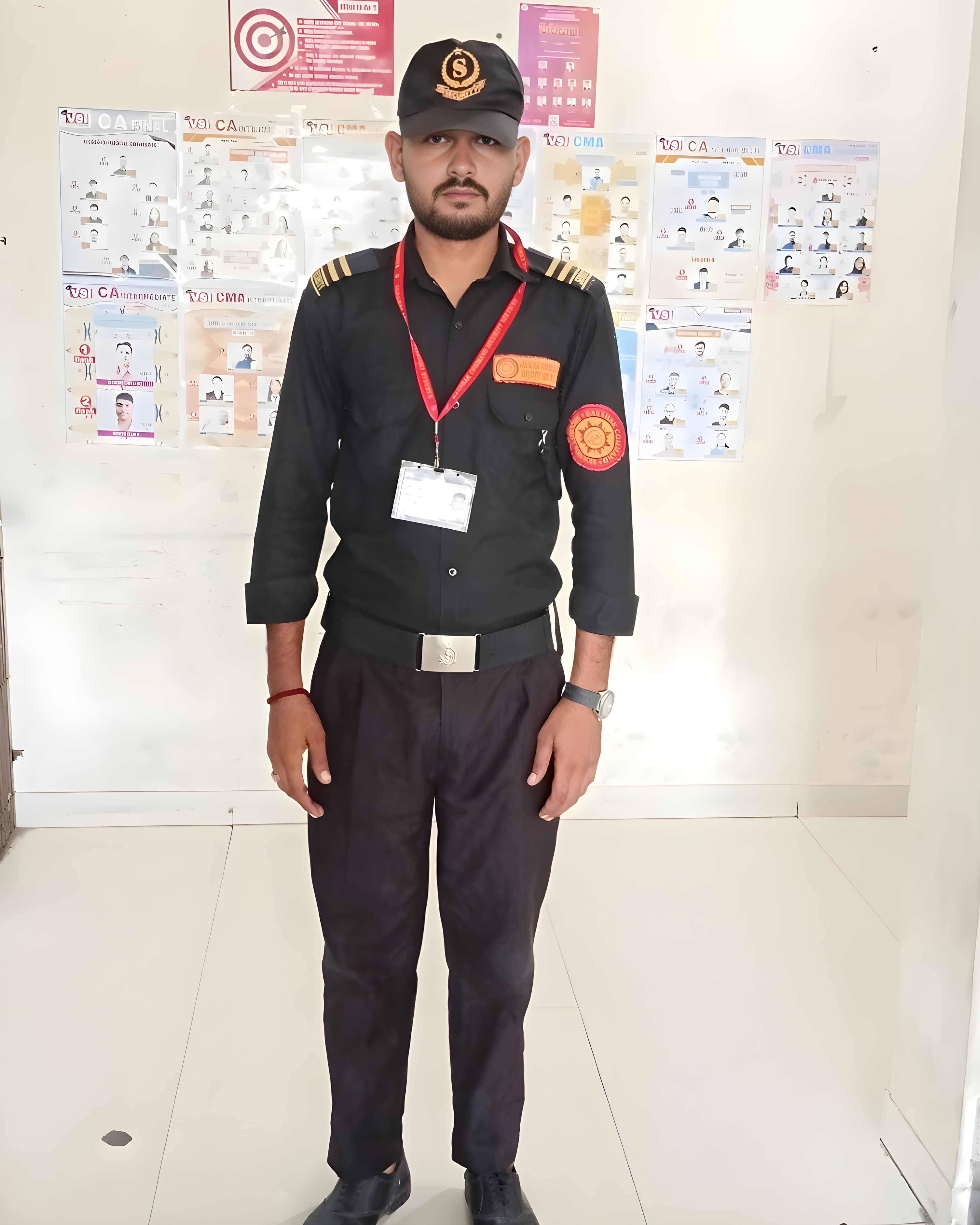 Rakshak Command professional security guard on duty
