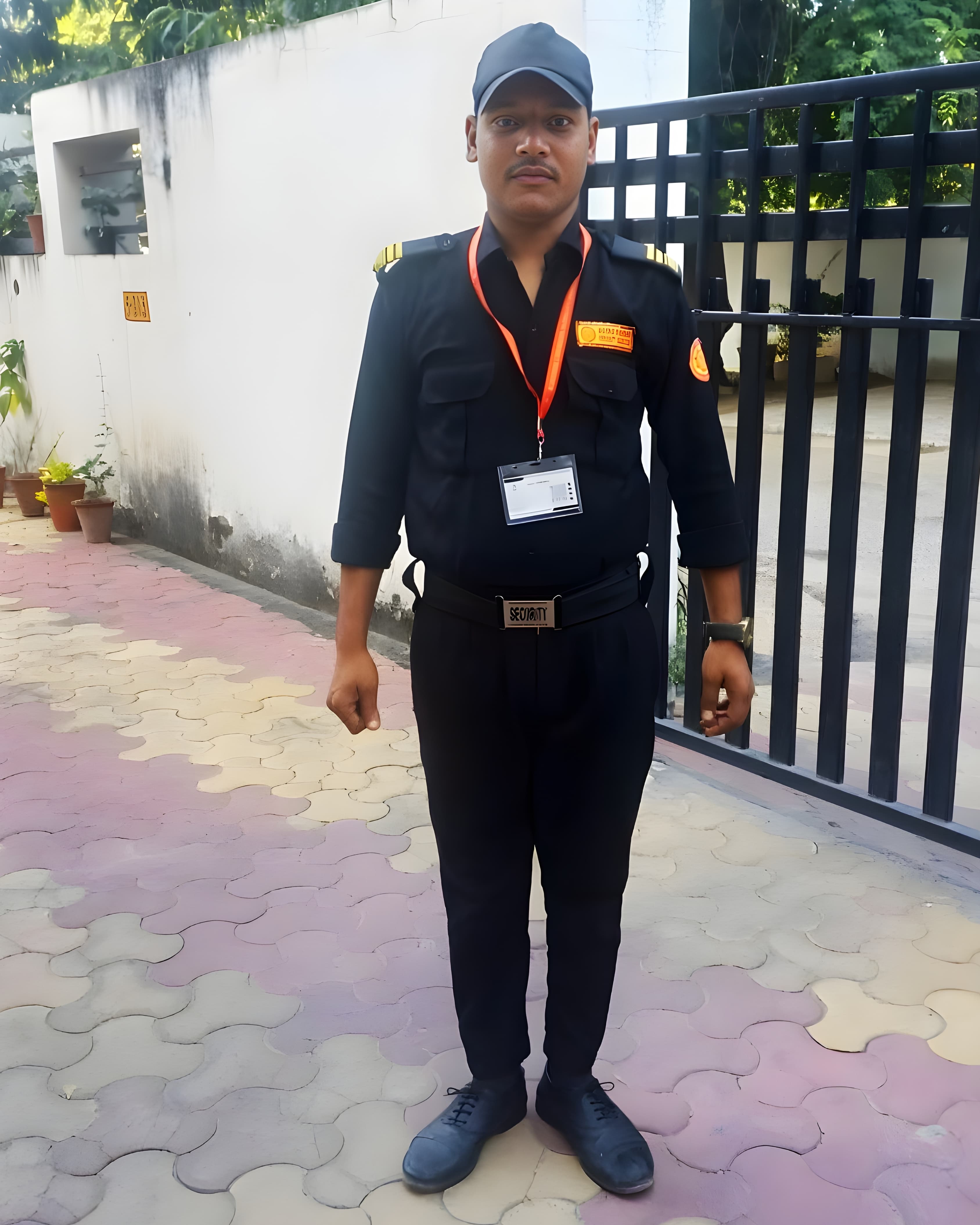 Rakshak Command professional security guard on duty