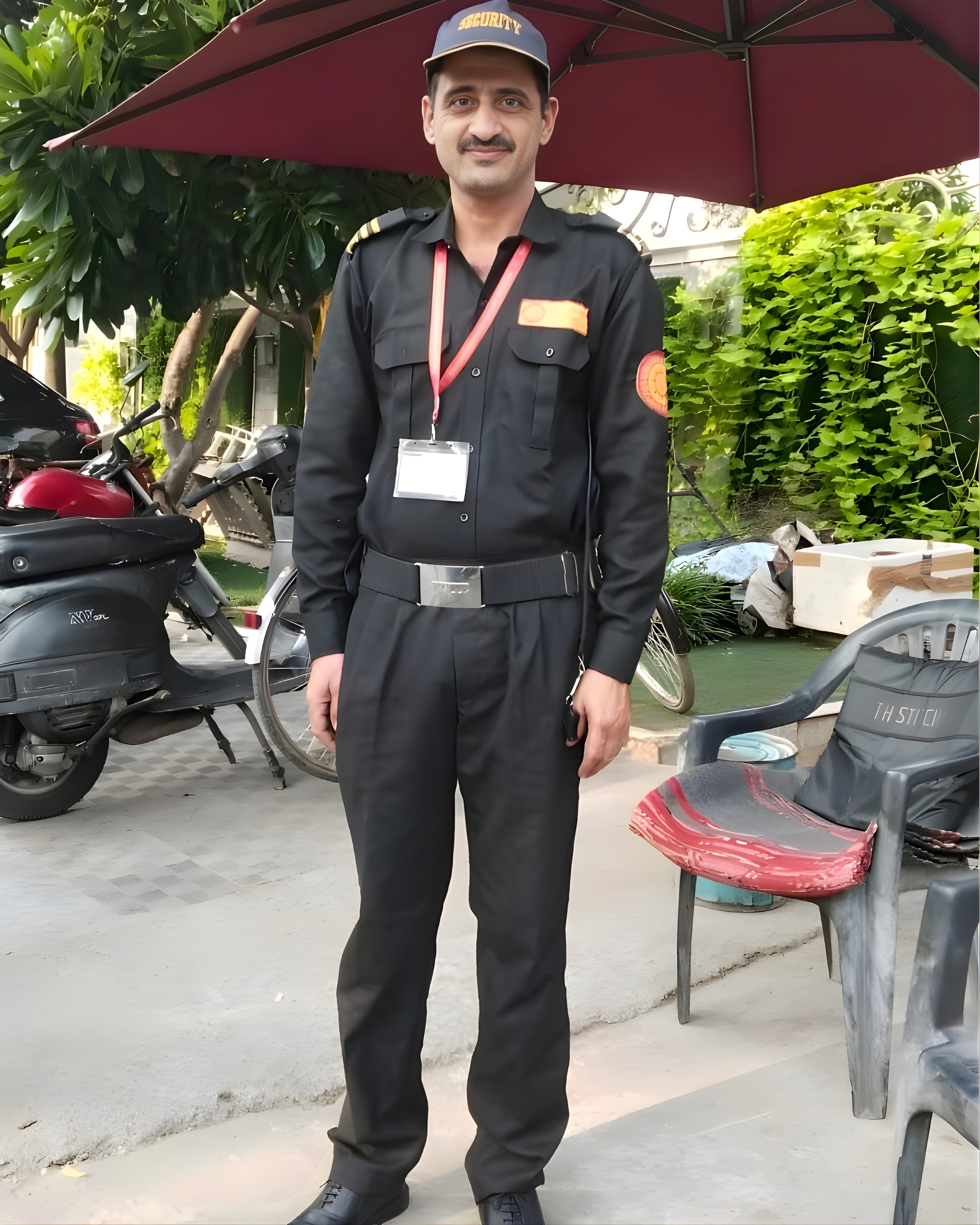 Rakshak Command professional security guard on duty