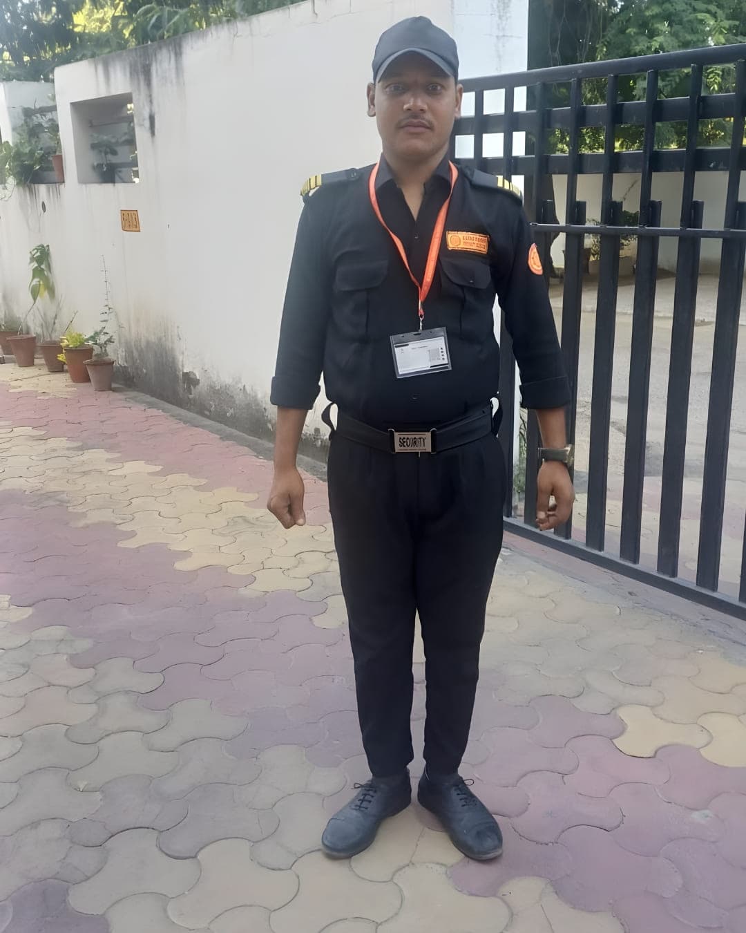 Rakshak Command professional security guard on duty