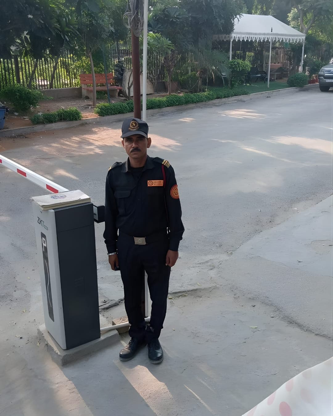 Rakshak Command professional security guard on duty